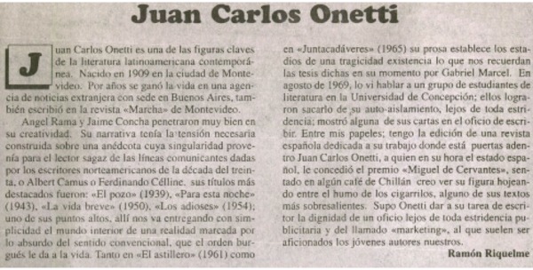 Juan Carlos Onetti