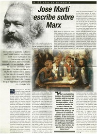 Jose Martí escribe sobre Marx.