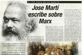 Jose Martí escribe sobre Marx.