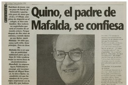 Quino, el padre de Mafalda, se confiesa