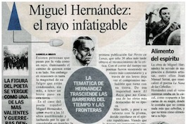 Miguel Hernández : el rayo infatigable