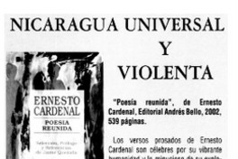 Nicaragua Universal y violenta