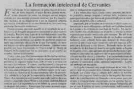 La formación intelectual de Cervantes