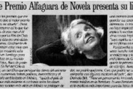 Ganadora de Premio Alfaguara de Novela presenta su libro en Chile.