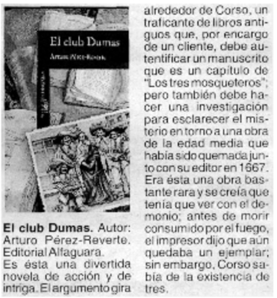 El Club Dumas.