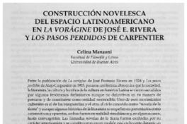 Construcción novelesca del espacio latinoamericano en La Voragine de José E. Rivera y Los Pasos perdidos de Carpentier