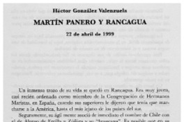 Martín Panero y Rancagua