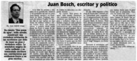Juan Bosch, escritor y político