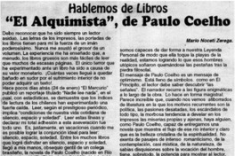 El alquimista", de Paulo Coelho
