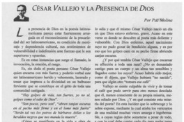 César Vallejo y la presencia de Dios