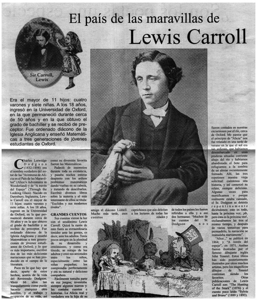 El País de las maravillas de Lewis Carroll