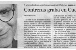 Contreras graba en cuentos chilenos