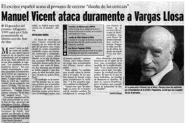 Manuel Vincent ataca duramente a Vargas Llosa