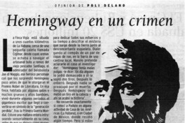 Hemingway en un crimen