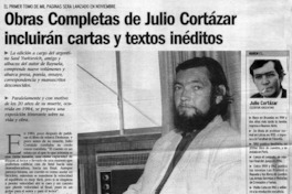 Obras Completas de Julio Cortázar incluirán cartas y textos inéditos.