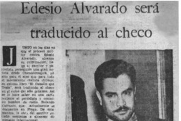 Edesio Alvarado será traducido al checo.
