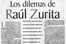 Los dilemas de Raúl Zurita
