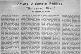 Arturo Aldunate Phillips: "Universo Vivo"