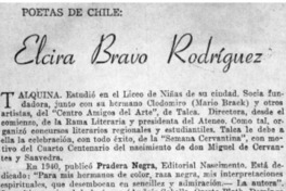 Elcira Bravo Rodríguez.
