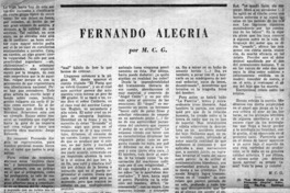 Fernando Alegría