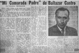 "Mi Camarada padre" de Baltazar Castro