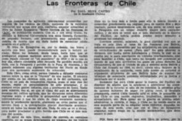 Las fronteras de Chile