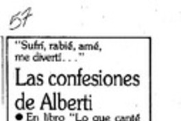 Las confesiones de Alberti