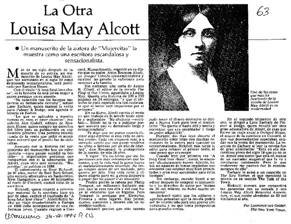 La otra Louisa May Alcott