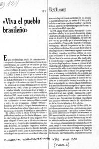 Viva el pueblo brasileño"