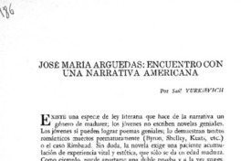 José María Arguedas: encuentro con una narrativa americana