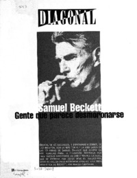 Samuel Beckett, gente que parece desmoronarse