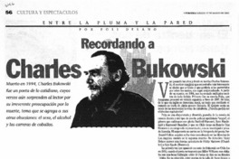 Recordando a Charles Bukowski.