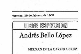Andrés Bello López