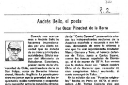 Andrés Bello, el poeta