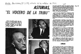 Asturias, "el vocero de la tribu"