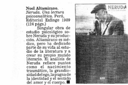 Neruda, una lectura psicoanalítica.