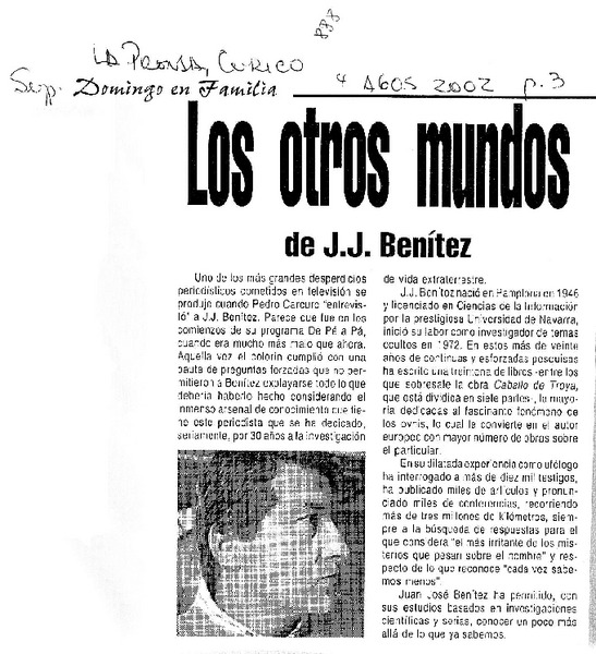 Los otros mundos de J. J. Benítez.
