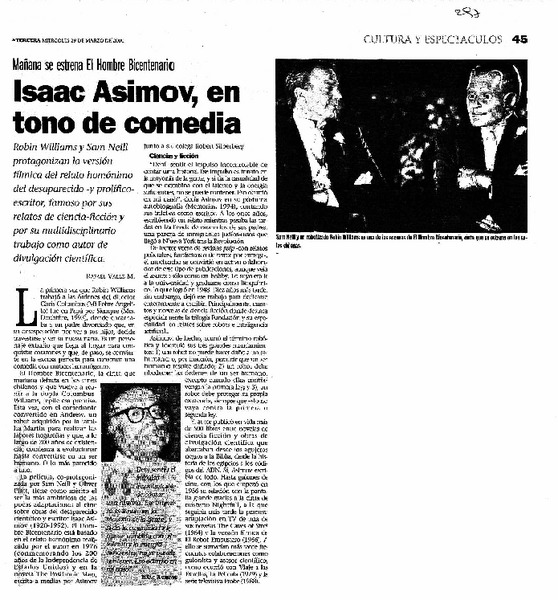 Isaac Asimov, en tono de comedia