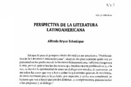 Perspectiva de la literatura latinoamericana