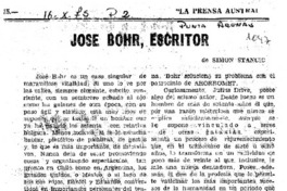 José Bohr, escritor