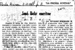 José Bohr escritor