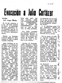 Evocación a Julio Cortázar