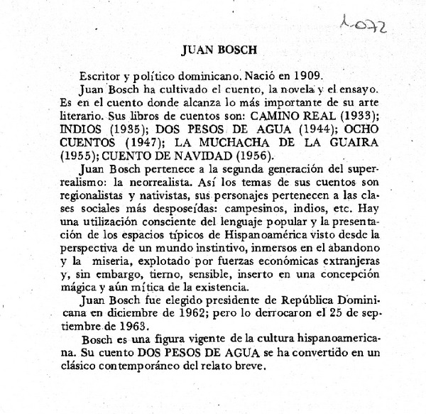 Juan Bosch.