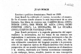 Juan Bosch.