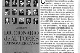 Diccionario de autores latinoamericanos.