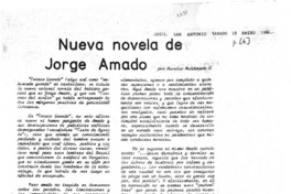 Nueva novela de Jorge Amado