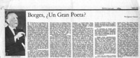 Borges, ¿Un gran poeta?
