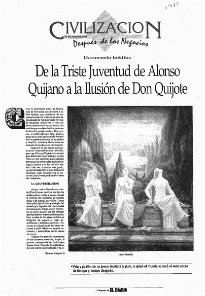 De la triste juventud de Alonso Quijano a la ilusión de Don Quijote
