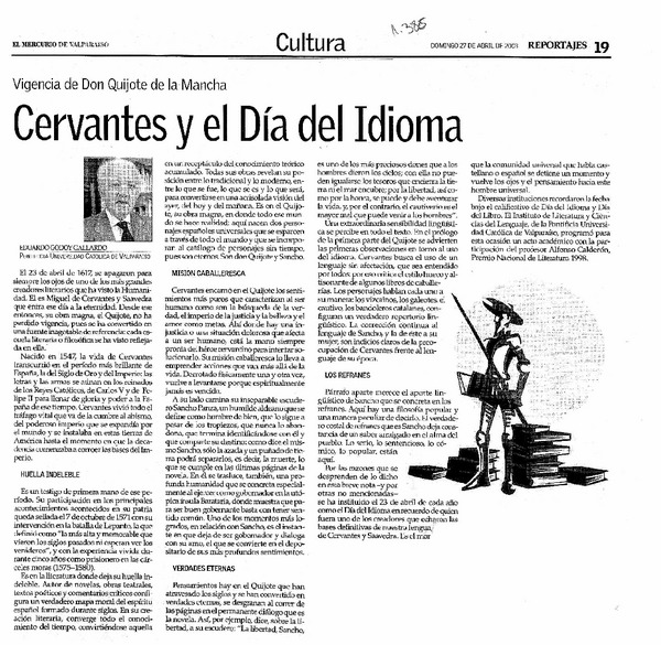 Cervantes y el Día del Idioma