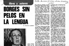 Borges sin pelos en la lengua